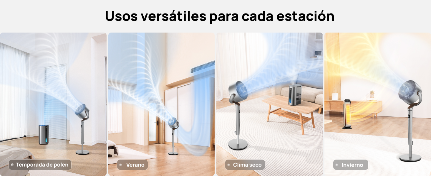 Dreo Ventiladores de mesa inteligentes para dormitorio