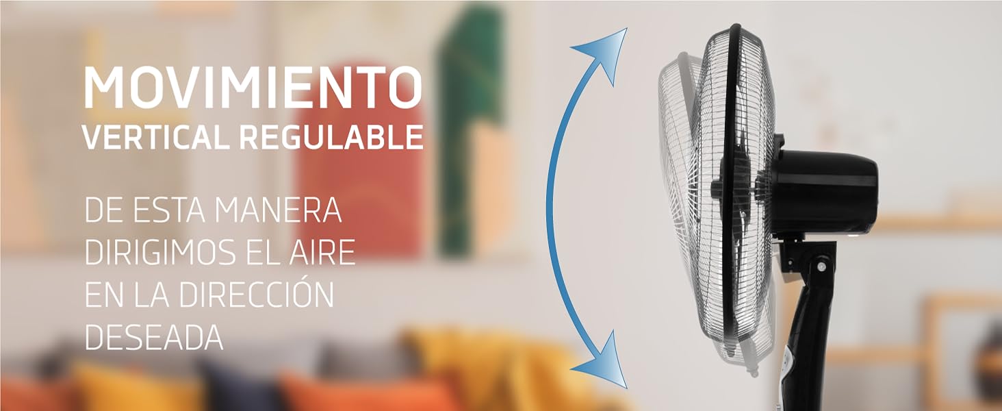 Ventilador de pie orientable