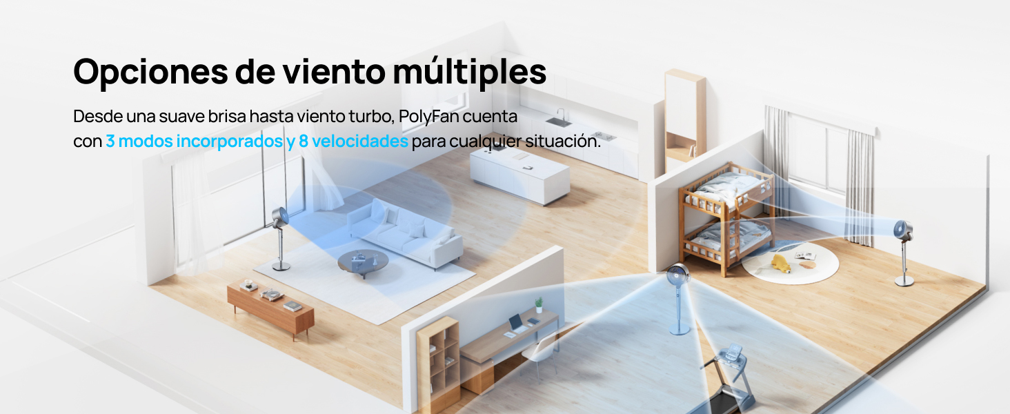 Dreo Ventiladores de mesa inteligentes para dormitorio