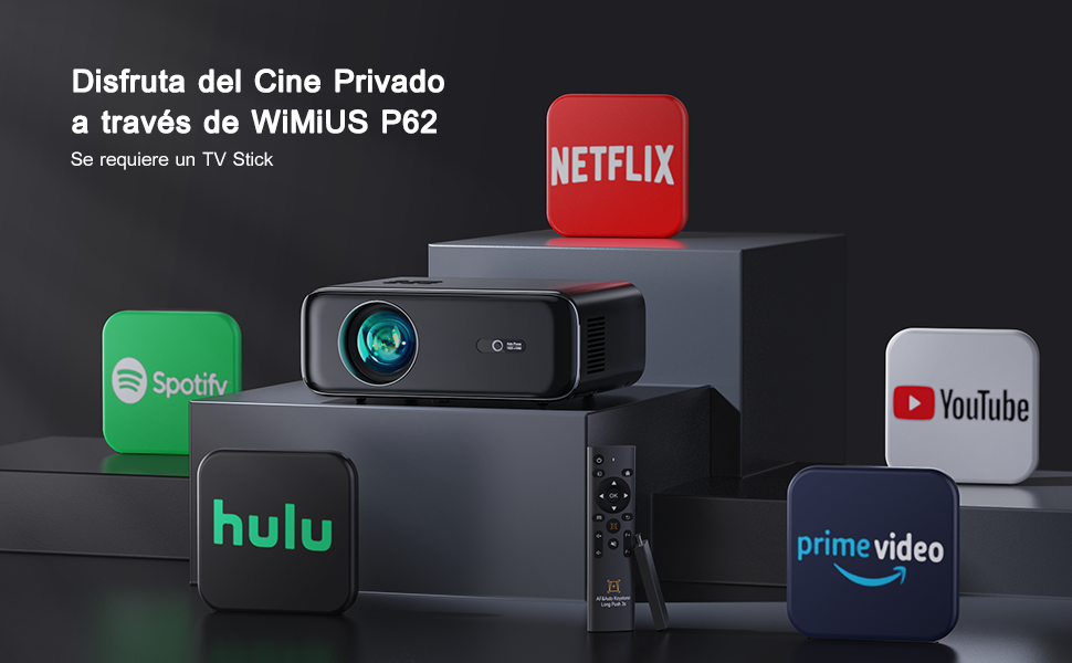 Proyector WiFi Bluetooth Full HD 1080P