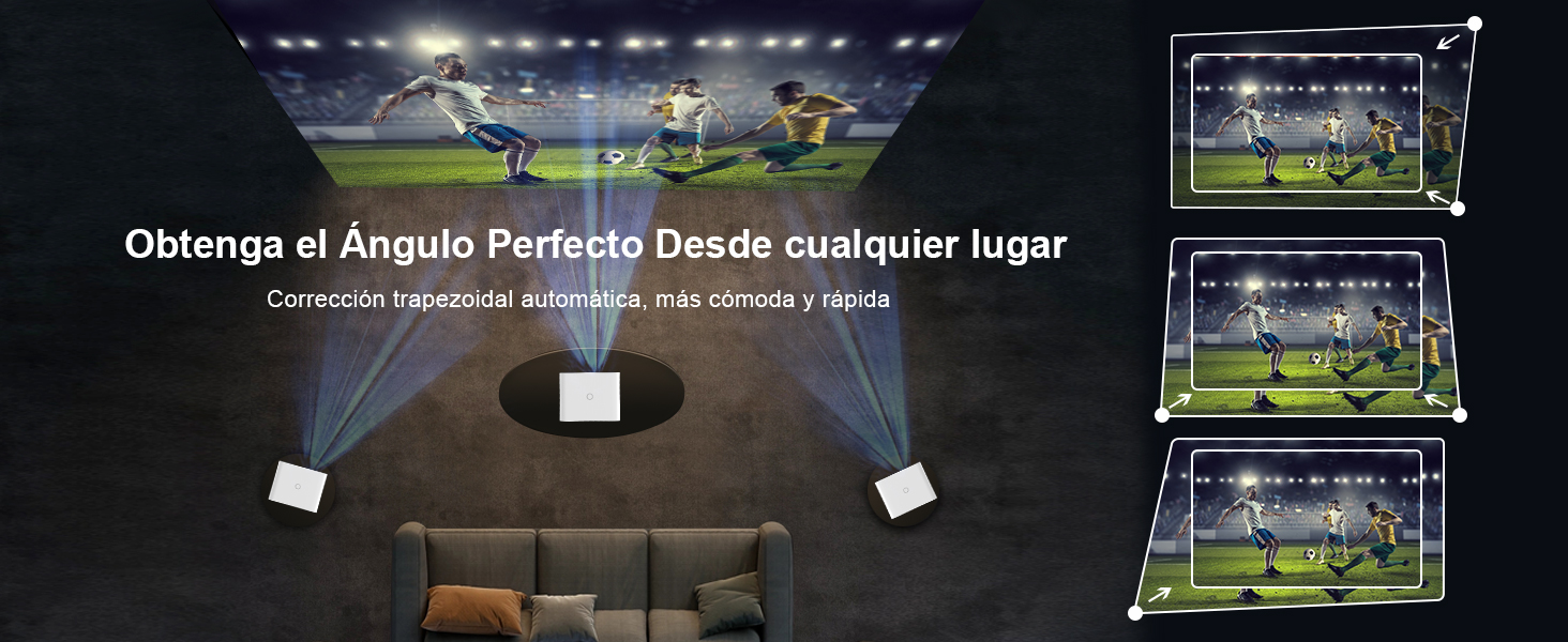 FunFlix A1 Proyector Bluetooth Autocorrector